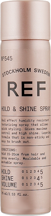 Лак-спрей «Фиксация и блеск” N°545 - REF Firm Hold Spray N°545 — фото N1