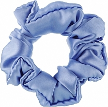Парфумерія, косметика Резинка для волосся з натурального шовку, блакитна - ScrunchyUA