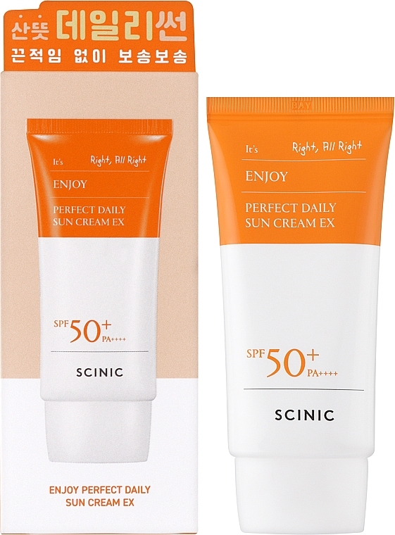 Сонцезахисний крем - Scinic Enjoy Perfect Daily Sun Cream SPF 50+ PA+++ — фото N2