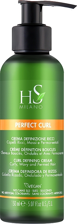 Крем для вьющихся и волнистых волос - Hs Milano Perfect Curl Cream — фото N1