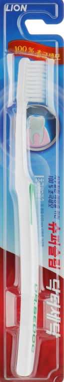 Зубна щітка для чутливих ясен, біла з зеленим - CJ Lion Dr.Sedoc — фото N1