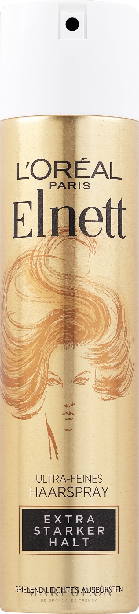 Лак для волосся екстрасильної фіксації - L'Oreal Paris Elnett Hairspray Fixatif Extra Strong Hold — фото 250ml