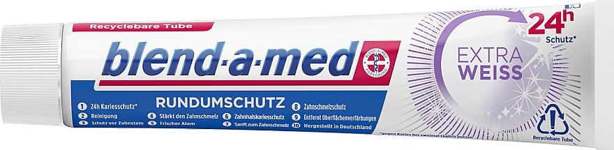 Зубная паста "Экстра белизна" - Blend-a-med Extra White Toothpaste — фото N1