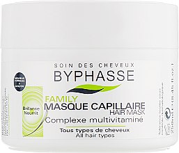 Маска з мультивітамінним комплексом для усіх типів волосся - Byphasse Family Multivitamin Complexe Mask — фото N1