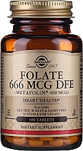 Дієтична добавка "Фолієва кислота" (Metafolin 400mcg) - Solgar Health & Beauty Folate 666 MCG DFE Metafolin — фото N4