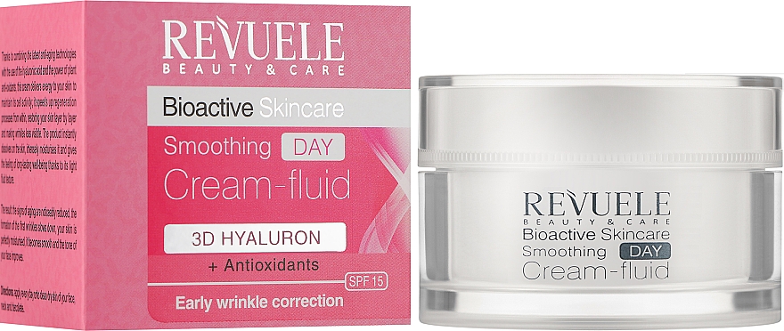 Дневной крем-флюид для лица - Revuele Bioactive Skincare 3D Hyaluron Smoothing Day Cream-Fluid — фото N1