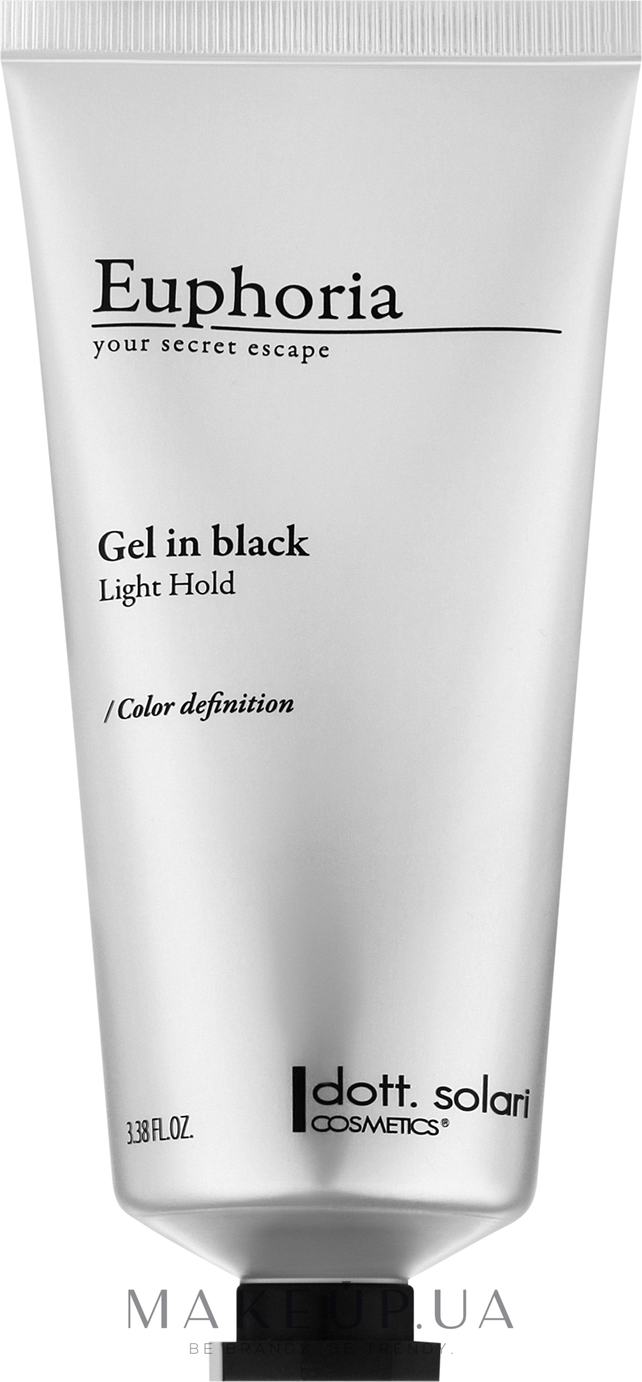 Гель для укладки черный - Dott. Solari Euphoria Gel In Black — фото 100ml