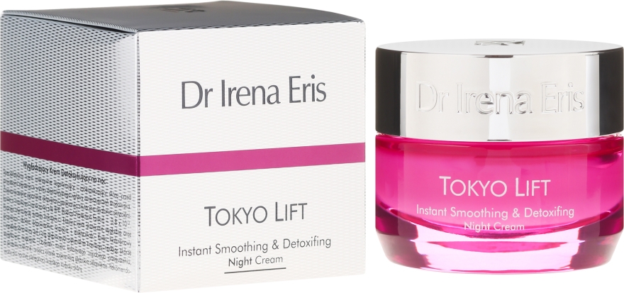 Розгладжувальний нічний крем для обличчя - Dr Irena Eris Tokyo Lift Instant Smoothing & Detoxifing Night Cream