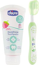 Дорожній набір, зелений - Chicco (Toothbrush + Toothpaste/50ml) — фото N2