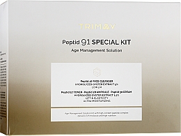 Духи, Парфюмерия, косметика Набор миниатюр - Trimay Peptid 91 Special Kit (foam/15ml + ton/10ml + ser/5ml + f/cr/10ml)