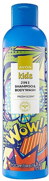 Шампунь и гель для душа 2в1 - Avon Kids Wow! Fresh Scent 2In1 Shampoo & Body Wash — фото N1