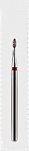 Духи, Парфюмерия, косметика Фреза алмазная красная "Оливка острая", диаметр 1,6 мм, длина 4 мм - Divia DF007-16-R