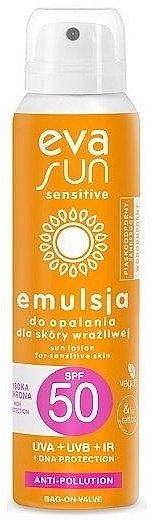 Солнцезащитная эмульсия для чувствительной кожи - Eva Natura Sun Sensitive Emulsion SPF50 — фото N1