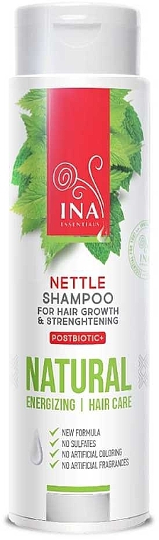 Шампунь проти випадіння волосся "Кропива" - Ina Essentials Nettle Shampoo — фото N1