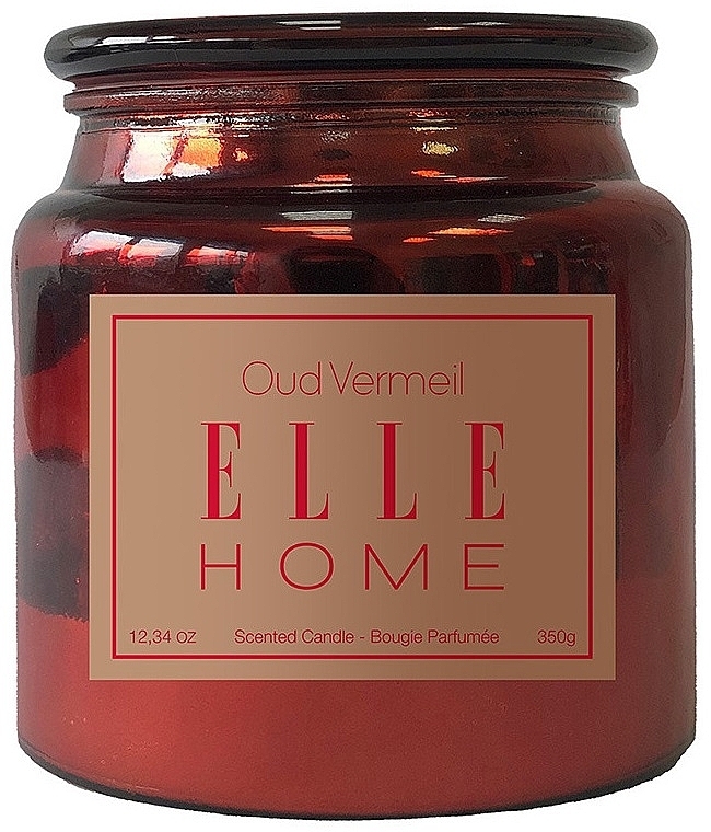 Ароматическая свеча - Elle Home Oud Vermeil Scented Candle — фото N1