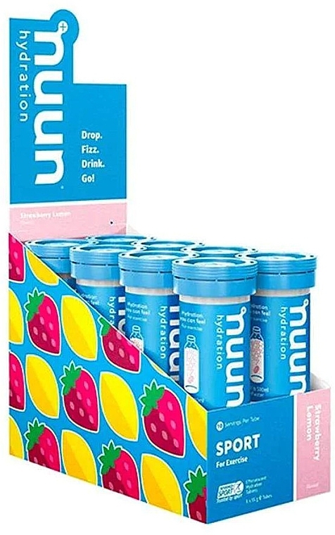 Электролитный напиток, клубничный лимонад - Nuun Sport Hydration Strawberry Lemonade — фото N2