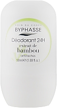 Парфумерія, косметика Роликовий Дезодорант Екстракт Бамбука - Byphasse 24h Deodorant Bamboo Extract