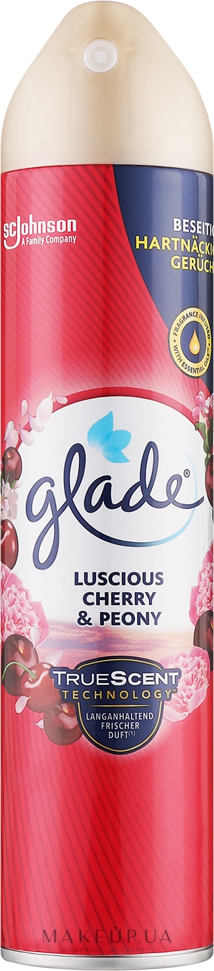 Освежитель воздуха - Glade Luscious Cherry and Peony Air Freshener — фото 300ml