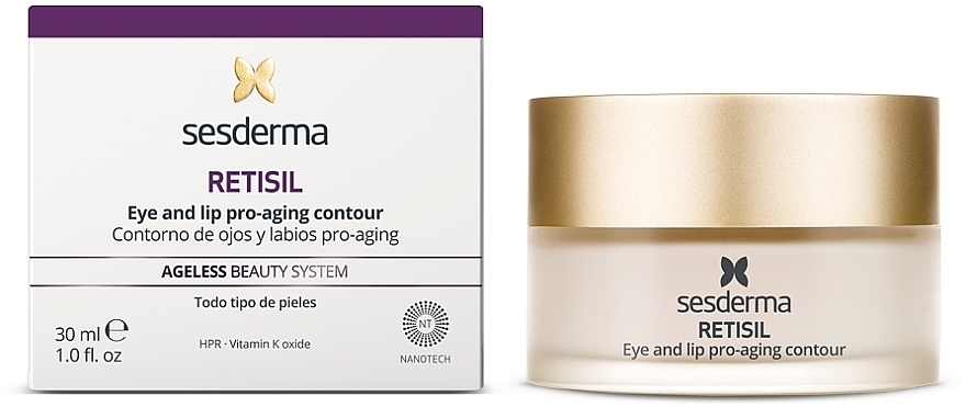 Крем для кожи вокруг глаз и губ - SesDerma Laboratories Retisil Eye And Lip Cream — фото N2