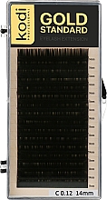 Духи, Парфюмерия, косметика Накладные ресницы Gold Standart C 0.12 (16 рядов: 14 мм) - Kodi Professional