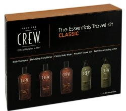 Парфумерія, косметика Набір - American Crew Classic The Essentials Travel Kit (sham/50ml + cond/50ml + b/wash/50ml + sh/gel/50ml + lotion/50ml)*