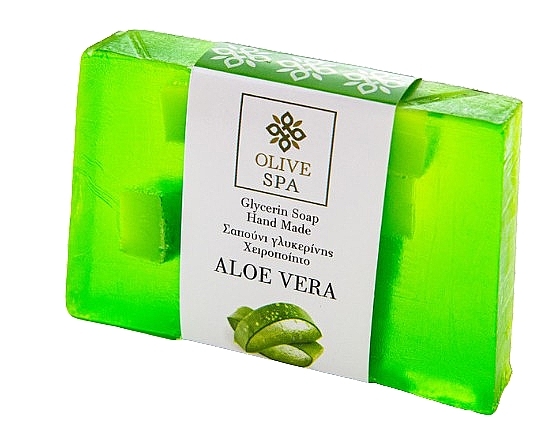 Глицериновое мыло "Aloe Vera" - Olive Spa Hand Made Glycerin Soap — фото N1