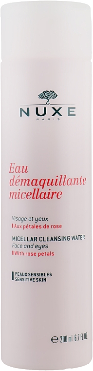 Міцелярна очищуюча вода з пелюстками троянд - Nuxe Micellar Cleansing Water With Rose Petals