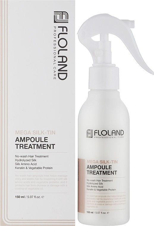 Сыворотка-мист для волос - Floland Mega Silk-Tin Ampoule Treatment — фото N2
