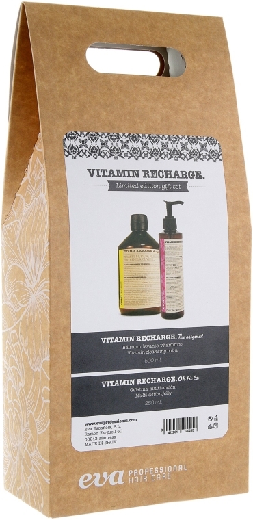Набір для догляду за волоссям - Eva Professional Vitamin Recharge Pack The Original (shm/500ml + cr/250ml) — фото N4