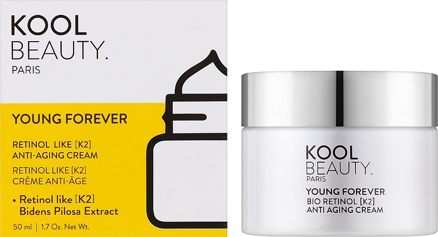 Антивіковий крем для обличчя - Kool Beauty Young Forever Bio Retinol [K2] Anti Aging Cream — фото N2