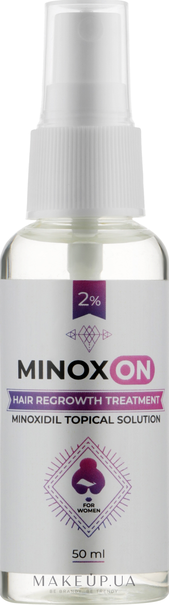 Лосьйон для росту волосся 2% - Minoxon Hair Regrowth Treatment Minoxidil Topical Solution 2% — фото 50ml
