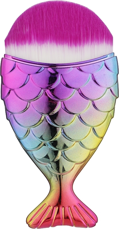 Кисть-рыбка для тональной основы, разноцветная - Puffic Fashion — фото N2