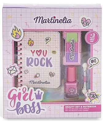 Набор косметики с блокнотом - Martinelia Super Girl Boss Beauty Set & Notebook — фото N1