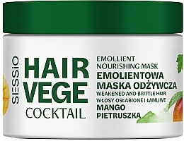 Парфумерія, косметика Пом'якшувальна живильна маска для волосся "Манго і петрушка" - Sessio Hair Vege Cocktail Emollient Nourishing Mask