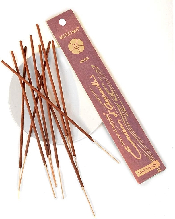 Ароматические палочки "Мускус" - Maroma Encens d'Auroville Stick Incense Musk — фото N3