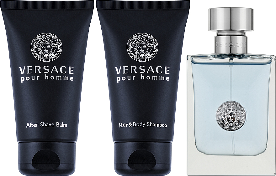 Versace Pour Homme - Набор (edt/50ml + sh/gel/50 ml + ash/balm/50 ml) — фото N2