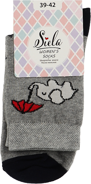 Шкарпетки жіночі RT1312-052, gray - Siela