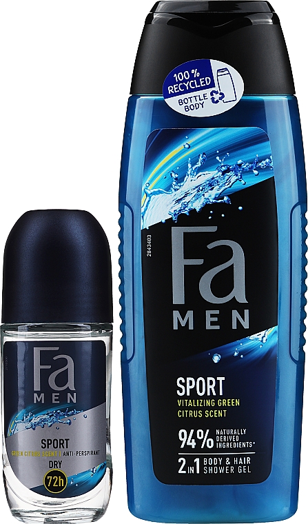 Набор - Fa Men Sport (sh/gel/250ml + deo/50ml) — фото N1