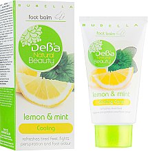 Бальзам для ног охлаждающий и дезодорирующий "Лимон и Мята" - DeBa Natural Beauty — фото N1