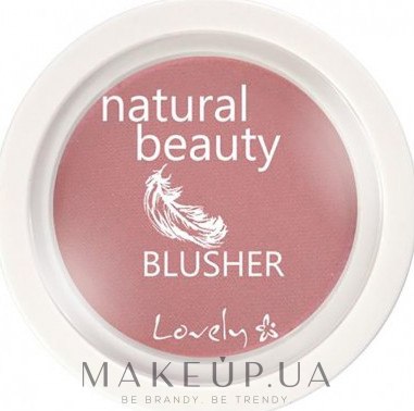Компактні рум'яна для обличчя - Lovely Natural Beauty Blusher — фото 06