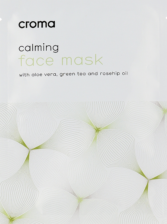 Маска для лица с экстрактом зеленого чая - Croma Face Mask Green Tea — фото N1