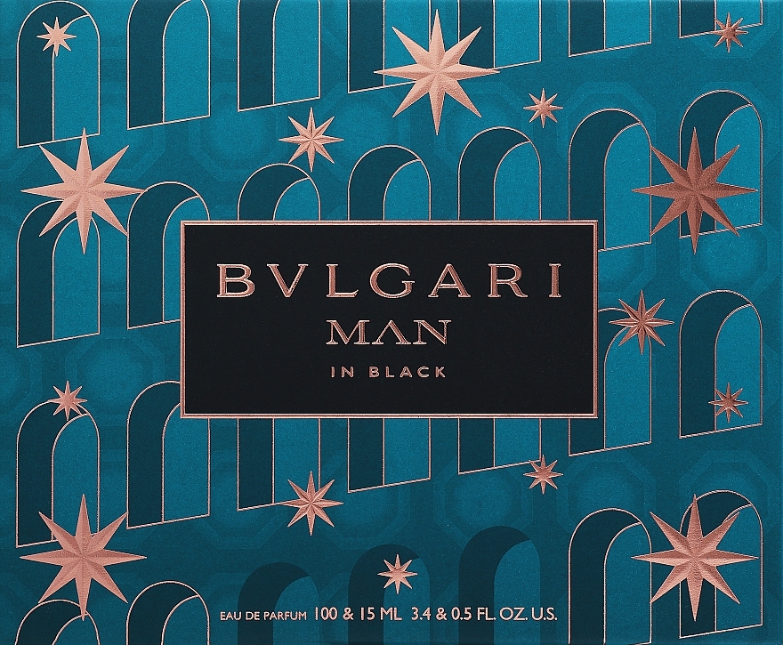 Bvlgari Man In Black Gift Set For Men - Набір (edp/100ml + edp/15ml) — фото N1