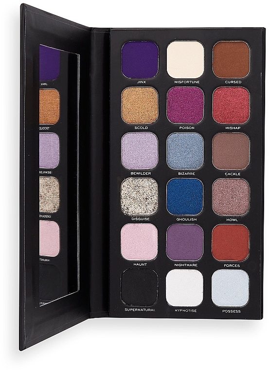 Палетка для макияжа - I Heart Revolution Book Of Spells Eyeshadow Palette Curses And Hexes — фото N3