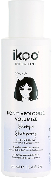 Шампунь для объема волос - Ikoo Infusions Don’t Apologize, Volumize Shampoo  — фото N1