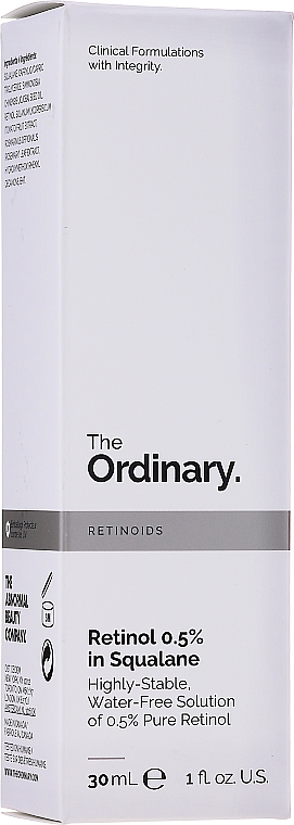 Сыворотка с ретинолом 0,5% в Сквалане - The Ordinary Retinol 0,5% in Squalane — фото N2