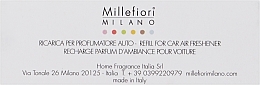 Парфумерія, косметика Картридж для аромадифузора в авто "Чорний" - Millefiori Milano Icon Refill Nero