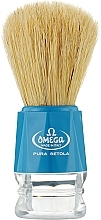 Парфумерія, косметика Помазок для гоління, 10018, блакитний - Omega