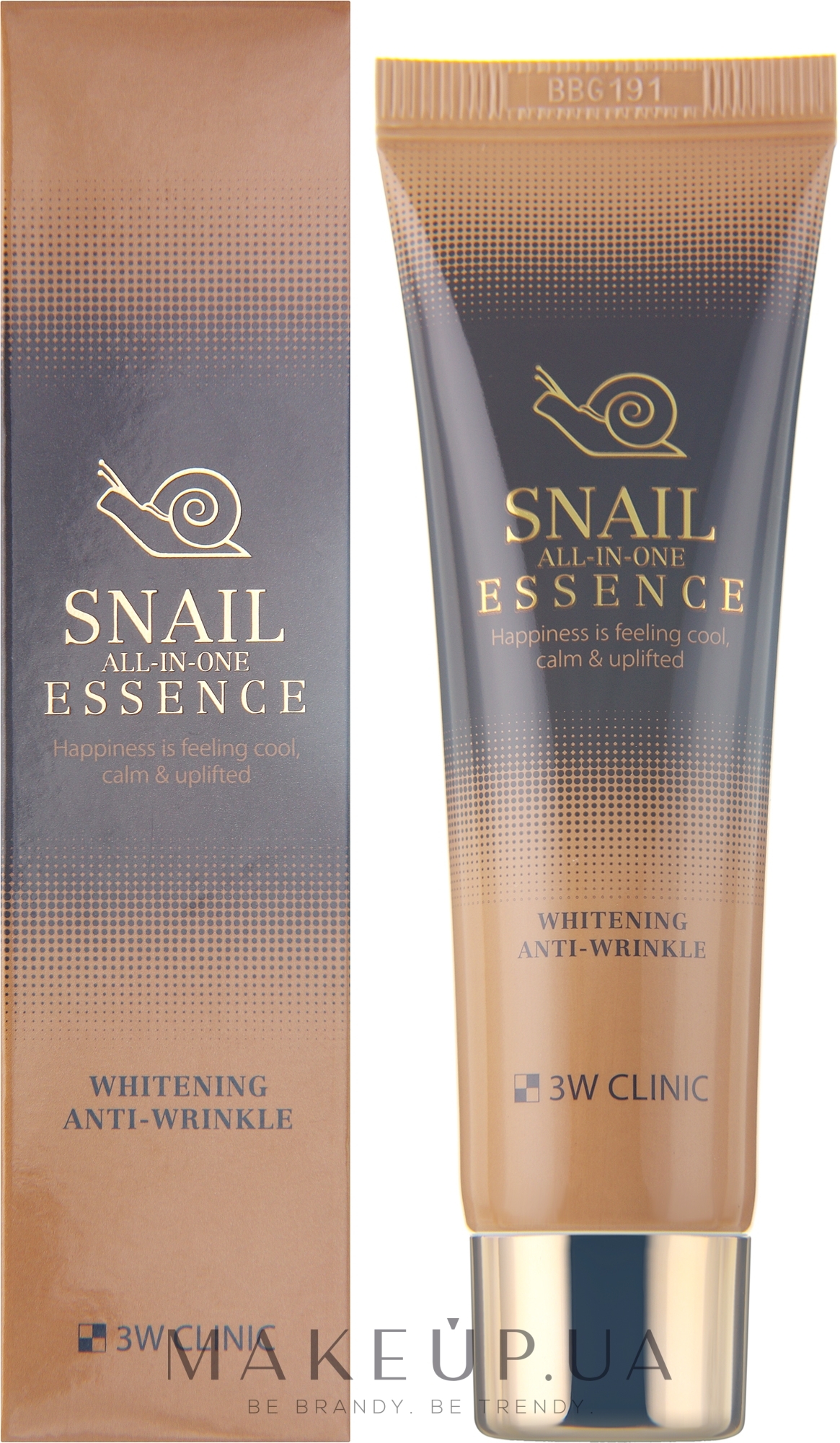 Универсальная осветляющая эссенция с экстрактом улитки - 3W Clinic Snail All-In-One Essence — фото 60ml