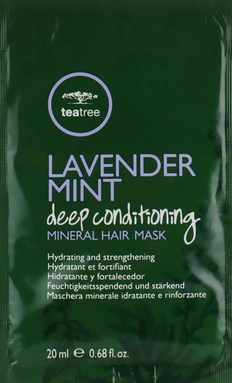 Набір зволожувальних і зміцнювальних масок "Лаванда та м'ята" - Paul Mitchell Tea Tree Lavender Mint Deep Conditioning Mineral Hair Mask Set — фото N2