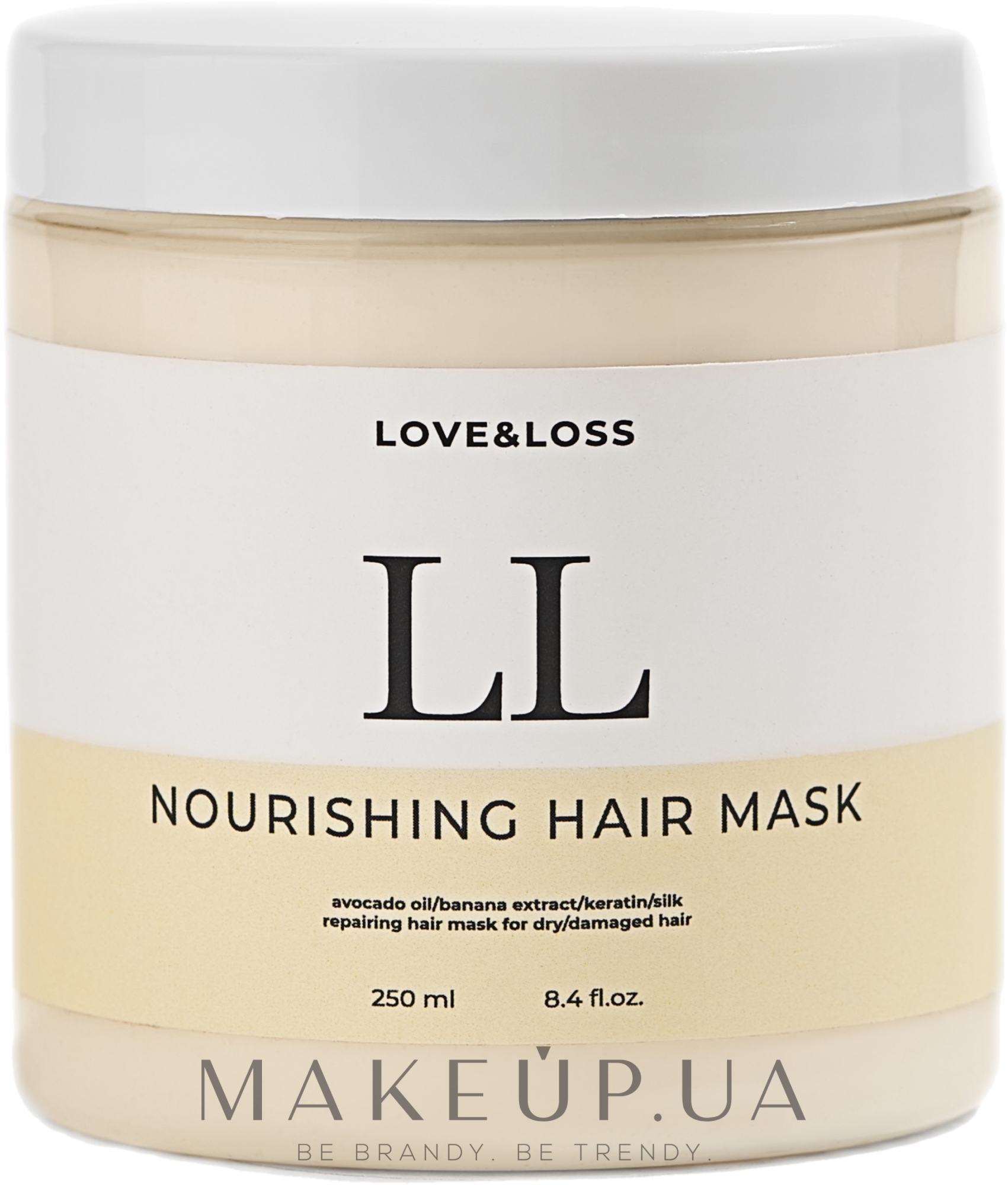 Живильна маска для волосся з олією авокадо - love&loss Nourishing Hair Mask — фото 250ml